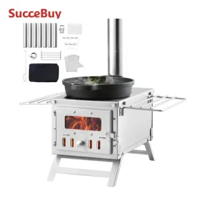 80 in Stainless Steel Tent Stove Portable