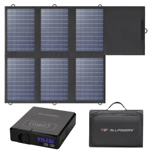 Solar Powerbank 200W with Solarpanel