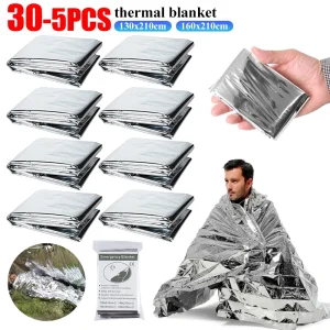 30-1PCS Space-Age Survival Blanket