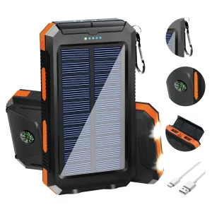 Power Bank Portable Solar Charger Waterproof