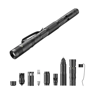 Multifunctional 100LM Flashlight Pen Window Breaker