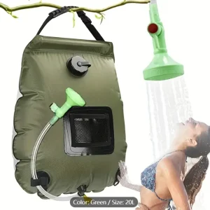 Solar Shower Bag, 5.3 Gal (20L) Solar Heating